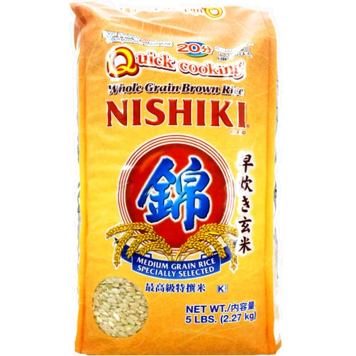Nishiki Brown Rice Quick Cooking, 5-pounds