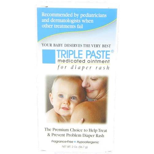 Triple Paste Triple Paste Medicated Ointment for Diaper Rash, 2-Ounce (Pack of 2)