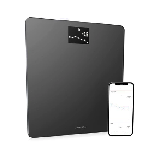Withings Body - Digital Wi-Fi Smart Scale with Automatic Smartphone App Sync, BMI, Multi-User Friendly, with Pregnancy Tracker & Baby Mode