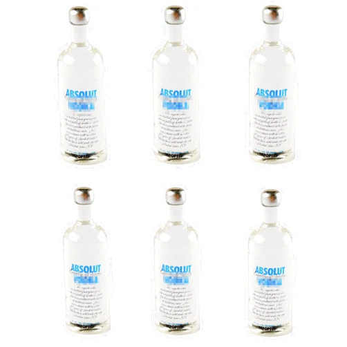 NWFashion Miniature Wine Drink Bottle for Dollhouse Kitchen Scenery Accessories (6PC)