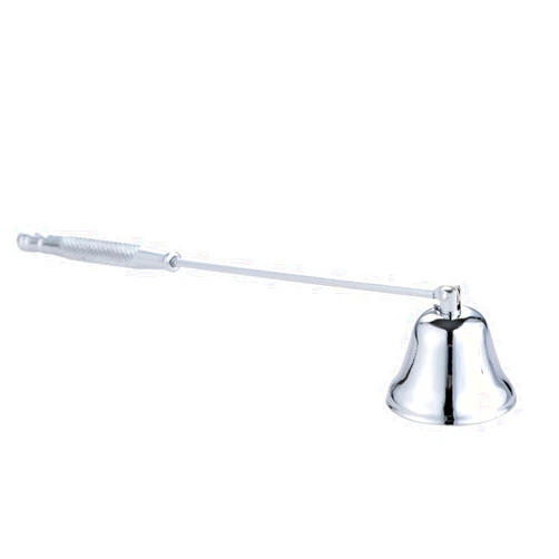MUXSAM Candle Snuffer with Long Handle, Candlesnuffers Wick Snuffer Candle Accessory, 1-Pack Stainless Steel Wick Flame Snuffer for Putting Out Extinguish Candles Flame Safely(Silver)