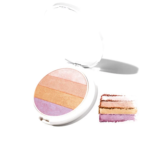 Undone Beauty 4-in-1 Highlighting Palette Nonzer with Coconut Extract for Dawy, Radiant Glow and Blendable Powder for Highlighting, Contouring, and Strobing Face & Body - Vegan and Cruelty Free