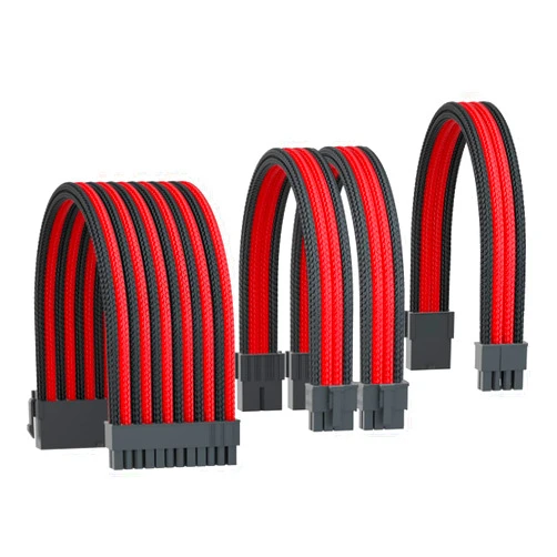 ASTRAL COOLER PSU Cable Extension Cable 18AWG ATX 24Pin/EPS 8 Pin/2xPCI-E 8Pin with Cabble Combs