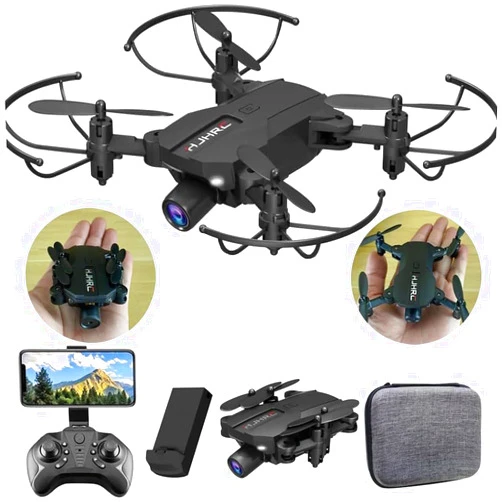 Lozenge Drone Super Small Mini Drones with Camera for Adults 1080P Drones for Beginners RC Helicopter Quadcopter Toy UAV Altitude Hold Trajectory Flight