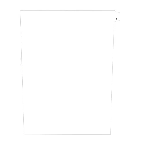 Avery Individual Legal Exhibit Dividers, Allstate Style, 1, Side Tab, 8.5 x 11 inches, Pack of 25 (82199)