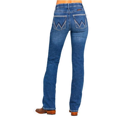 Wrangler Womens Willow Mid Rise Performance Waist Boot Cut Ultimate Riding Jeans