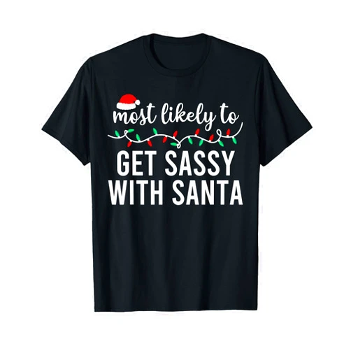 Most Likely To Christmas Co Family Shirts Pajamas Most Likely To Christmas Shirt Matching Family Pajamas Funny T-Shirt