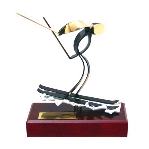 Trophy Monster Skiing Exclusive Handmade Metal Trophy 4 Sizes