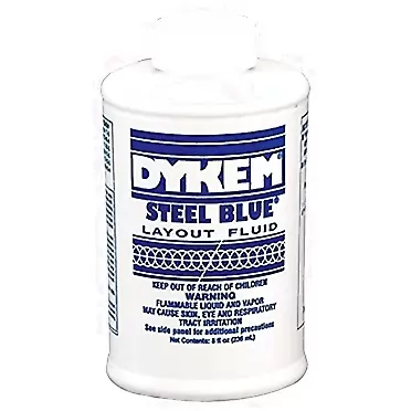 Reid Supply Company Blue, 4 oz. Can, Brush In Cap - Dykem Layout Fluid (1 Each)