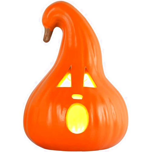 DUNCHATY Halloween Pumpkin Lantern, Jack o Lanterns Light Up Pumpkin Decorations, Lighted Pumpkin with LED Bulb Indoor/Outdoor Pumpkin Decoration 12in