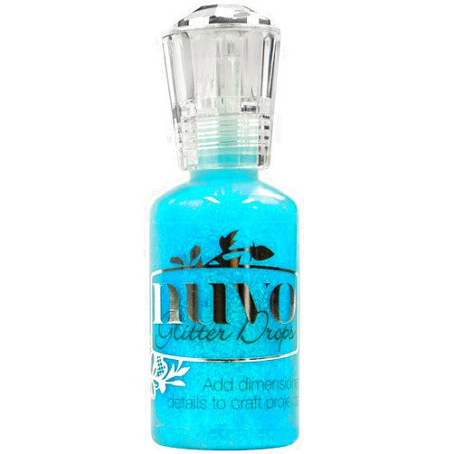 TONIC STUDIOS Nuvo Glitter Drops 1.1oz-Blue Lagoon