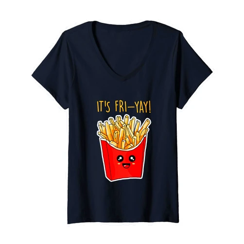Es ist Fri-yay Lustiger Womens It's Fri-yay Funny V-Neck T-Shirt