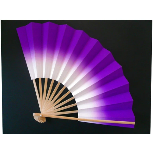 KUMI Yokohama USA Odori Dance Folding SENSU Fan/Purple/Made in Japan