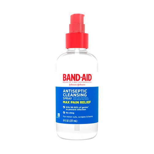Band-Aid Brand Pain Relieving Antiseptic Cleansing Spray, Pramoxine HCl, 8 fl. Oz