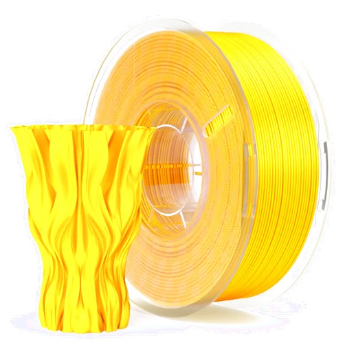 ELEGOO Silk PLA Filament 1.75mm Shiny Gold 1KG, 3D Printer Filament Dimensional Accuracy +/- 0.02mm, 1kg Plastic Spool(2.2lbs) 3D Printing Filament Fits for Most FDM 3D Printers