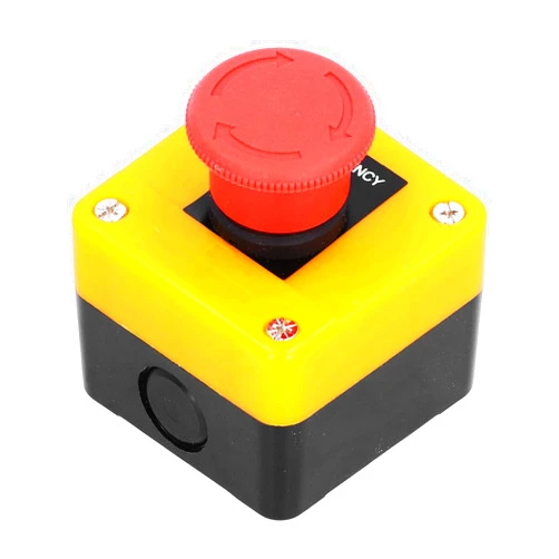 YOUTHINK 1NC 1NC Mushroom Emergency Stop Switch for Environments At High Temperature and High Temperature