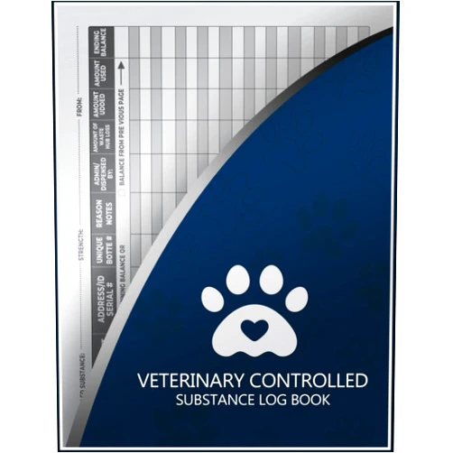 Mc.happe mc.happe Veterinary Controlled Substance Log Book: A Record Book For Veterinarians To Keep And Register Controlled Drugs And Substances, a veterinary logbook ... drug register record, size 8.5/11,120 page