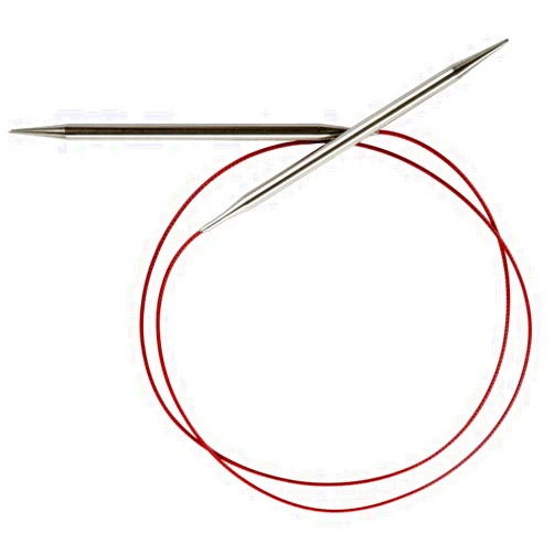 ChiaoGoo Red Lace Circular 40 inch (102cm) Stainless Steel Knitting Needle Size US 10 (6mm) 7040-10