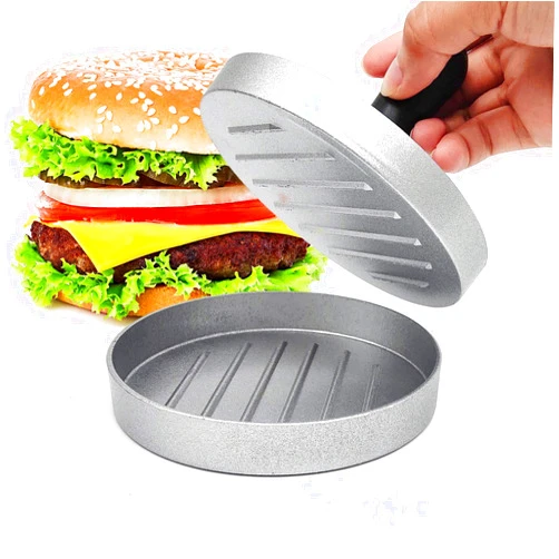 Xiaoai Burger Press, Non-Stick Hamburger Press Patty Maker Mold with 100 Wax Papers for Making Stuffed Pocket Burgers