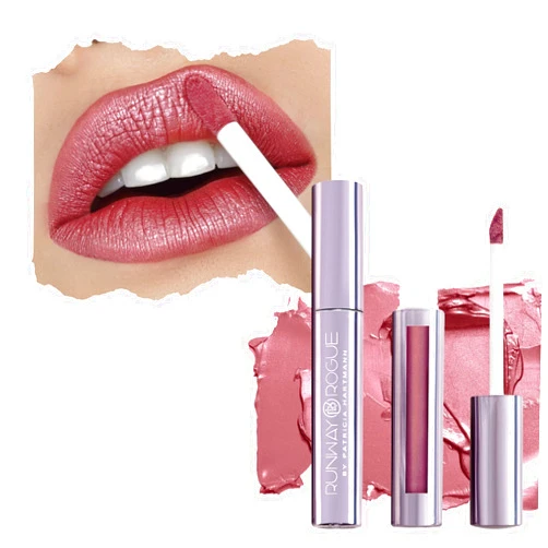 Runway Rogue Pearl Glam Long Wear Shimmer Liquid Lipstick, Pale Mauve Lipstick with Silver and Gold Shimmer, ‘Boss Babe’