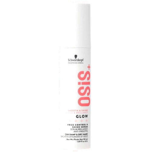 OSiS+ Glow Anti-Frizz Shine Serum 1.69 oz |Lightweight, Non-Greasy Formula | Heat Protection, Frizz Control, and Humidity Protection | For All Hair Types