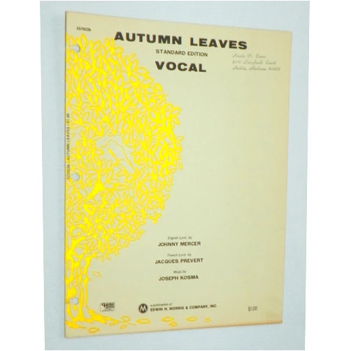 By Joseph Mercer, Johnny; Prevert, Jacques; Kosma (Author) Autumn Leaves [Standard Edition]