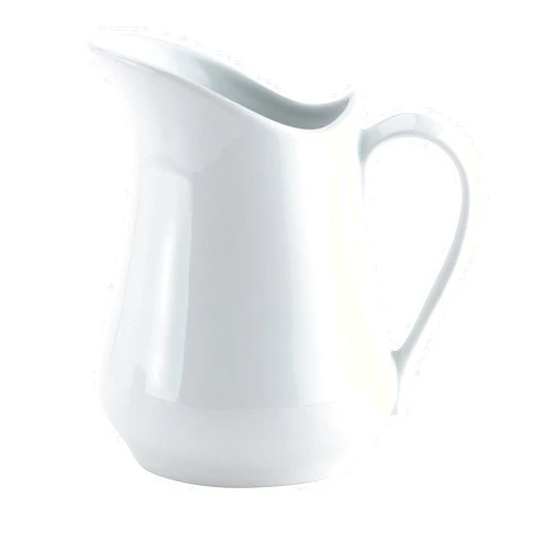 HIC Kitchen HIC Creamer Pitcher with Handle, Fine White Porcelain, 16-Ounces