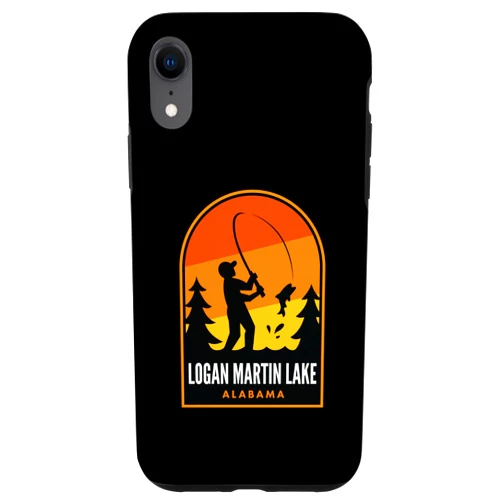 Logan Martin Lake AL Fishing Merch iPhone XR Logan Martin Lake Alabama Fishing Case