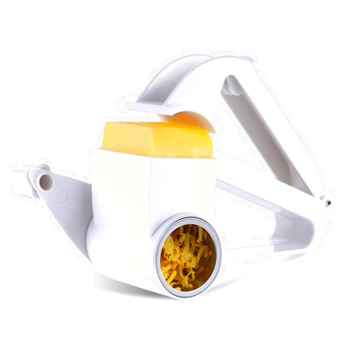 Boao Rotary Cheese Grater Manual Handheld Cheese Grater with Stainless Steel Drum for Grating Hard Cheese Chocolate Nuts Kitchen Tool (/, White, 1)