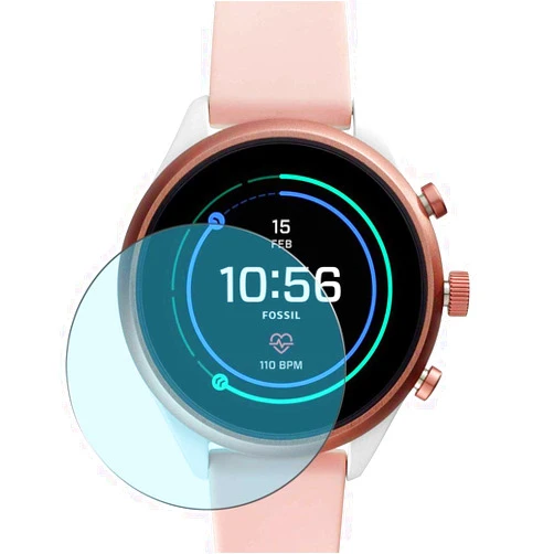 Film for FOSSIL Smartwatch FTW6022 [3 Pack] Synvy Anti Blue Light Screen Protector, compatible with FOSSIL Smartwatch FTW6022 Guard Skin [ Not Tempered Glass Protectors ]