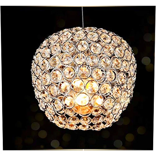 Wylolik Chandeliers, Modern Chrome Lustre Fruit Modeling LED Crystal Chandelier Crystal Lamp E27/26 Chandelier Lighting Fixture Pendant Ceiling Lamp for Kitchen Dining Room Indoor Decor Lighting