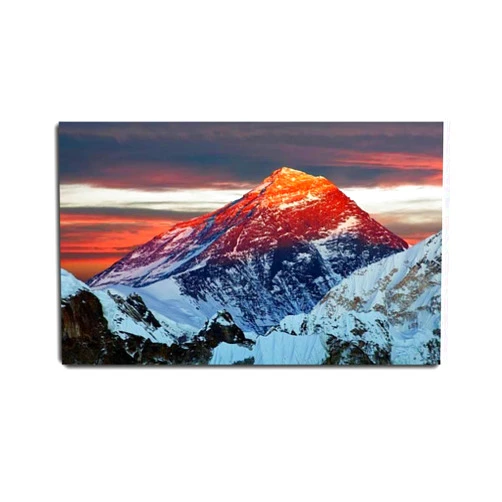 VIUBGCPS Canvas Print Pictures Wall Art Painting Evening colored view of Mount Everest from Gokyo Ri Framed & Stretched Posters Ready to Hang Home Decor Artworks - 20x32inch