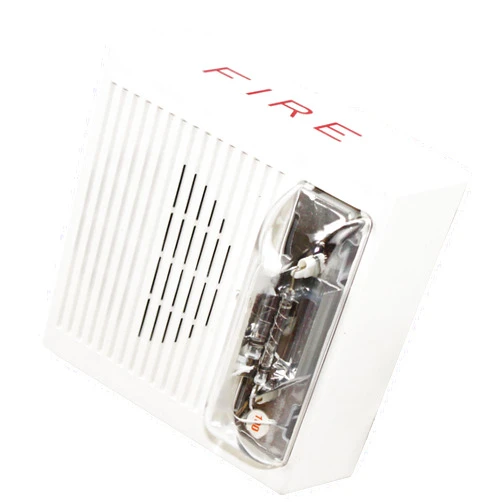 Wheelock AS-24100C-FW White 24VDC Fire Alarm Audible Strobe