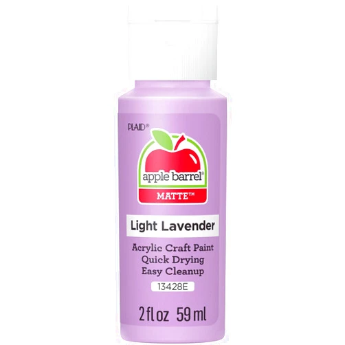 Apple Barrel Acrylic Paint, Light Lavender 2 fl oz Classic, Easy To Apply DIY Arts And Crafts, Art Supplies With A Matte Finish