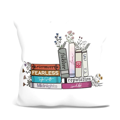 gfuhlre Pillow Covers, 18x18 Pillow Cover, Throw Pillow Covers, Music Album Gift Book Decorative Square Cushion Covers Pillowcase, Home Decorations for Couch Bed