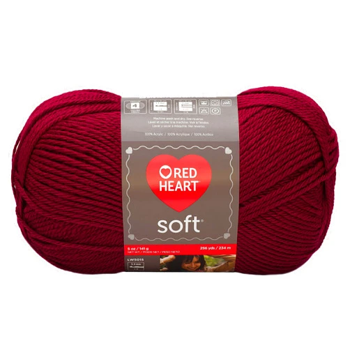 Red Heart Soft Yarn, Wine - E728.4608