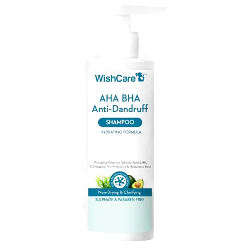 WishCare Hydrating AHA BHA Anti Dandruff Shampoo For Women & Men-Paraben & Sulphate Free Shampoo 250ml