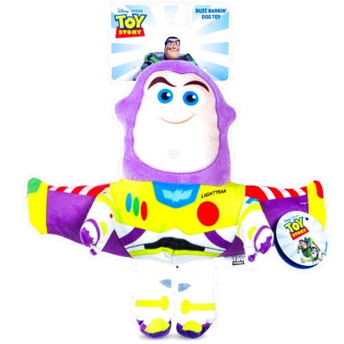 Disney for Pets Pixar’s Buzz Lightyear Plush Dog Toy | Disney Pixar Dog Toys | Ballistic Nylon Plush Toy for Dogs Inspired by Buzz Lightyear from Pixar’s Toy Story with Squeaker, 9 Inch
