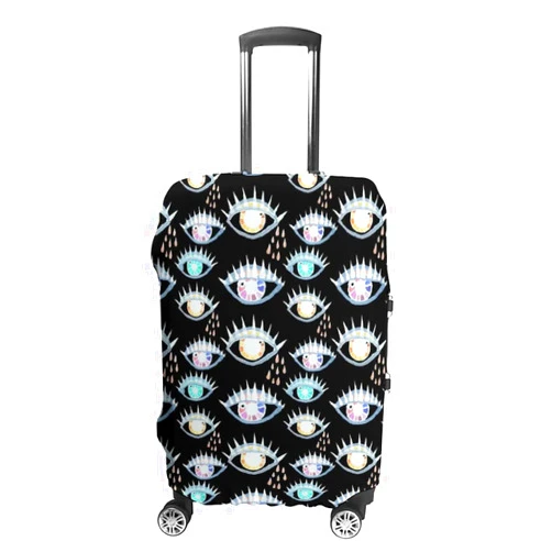 FunnyStar Creative Eyes Luggage Cover Durable Travel Suitcase Protective Case Fits X-Large