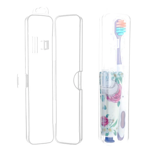COMNICO Travel Toothbrush Case, 2 Pcs Travel Size Toothbrush Holder Portable Clear Toothbrush and Toothpaste Storage Container Hard Plastic Transparent Toothbrush Carrying Box for Travel Use