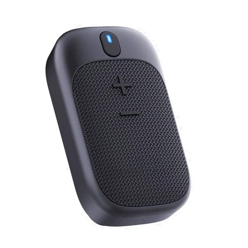Generic Wearable Bluetooth Speaker - IPX5 Water-Resistant - Magnetic Clip-On Mini Wireless Portable Speakers - Built-in Mic for Hands-Free Music and Calls - Up to 18 Hours Battery Life, Black