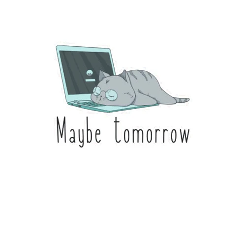 Lucas C. Falls Maybe Tomorrow: Süße Katze mit Brille am Faulenzen - Witziges Geschenk für Katzenbesitzer und Katzenliebhaber - Tolle Geschenkidee für Katzen-Fans, ... 6x9 in (15.24 x 22.86 cm) (German Edition)