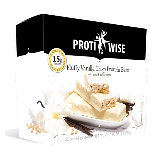 ProtiWise – High Protein 15g Bar | 7/Box | Weight Loss, Diet, KETO Friendly, Hunger Control, Meal Replacement | Gluten Free, Low Fat, Low Sugar (Fluffy Vanilla Crisp)