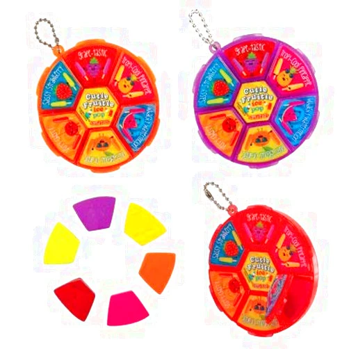 Generic Cutie Fruitie Ice Pop Scented Eraser Wheel - Set of 3