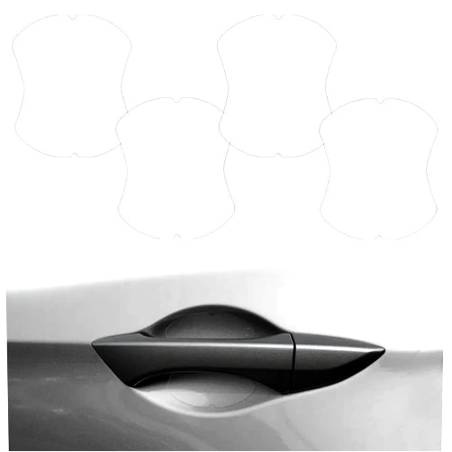 Logctee Car Door Handle Protector, 4 Pcs Clear Universal Car Door Handle Scratch Protector Fit for Most Cars