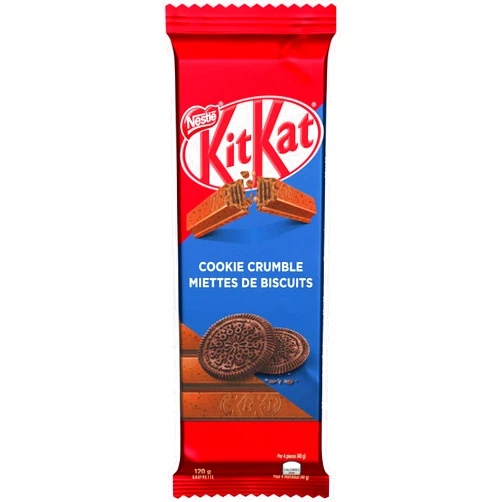 Kit Kat NESTLE Kitkat Cookie Crumble Wafer Bar, 120g/4.2 oz., {Imported from Canada}