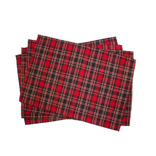 Fenncostyles.com Fennco Styles Highland Holiday Red & Black Plaid Design Tablecloth - 14