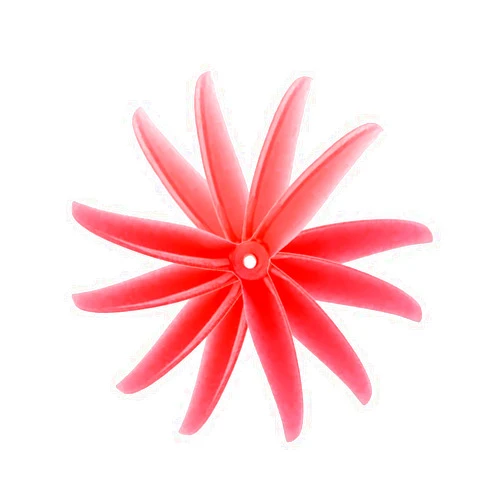 TCMMRC TCMM 20pcs 5.1inch 3-Blade 5145Propeller for FPV Racing Drone Freestyle Props（Transparent Red）