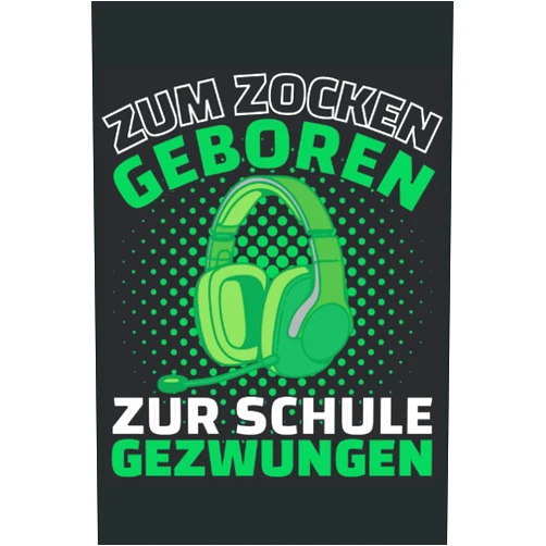 German Edition by Lustige Sprüche und witzige Geschenkideen (Author) ZUM ZOCKEN GEBOREN - ZUR SCHULE GEZWUNGEN!: Notizbuch A5, 120 Seiten, LINIERT - Lustiges Zocker und Gamer Motiv für Alle die gere Zocken und spielen! ... coole Zocker Geschenkidee! (German Edition)