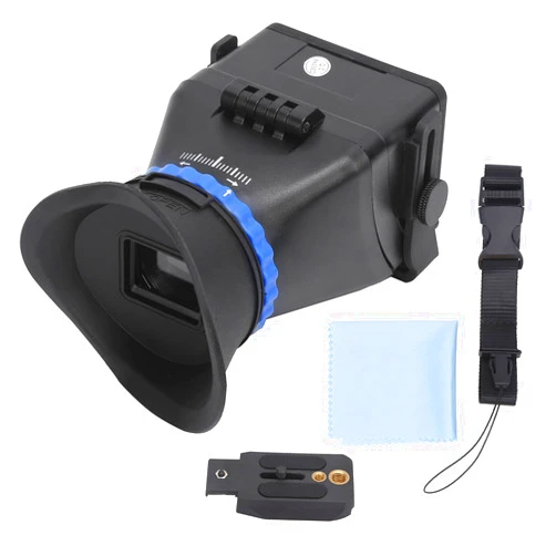 BTER Camera Viewfinder, Professional 3X Magnification LCD Viewfinder Magnifier for 3in/3.2in LCD Screen, Adjustable DSLR Viewfinder for Camcorder, DSLR/SLR Camera, Camera Screen Sunshade Hood